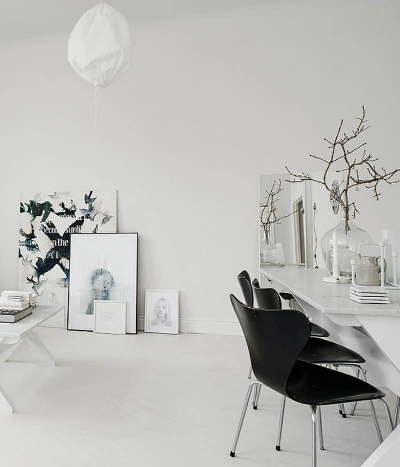 Scandinavian apartment dining room