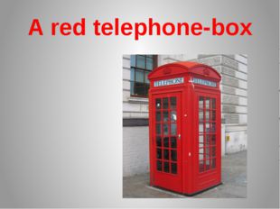 A red telephone-box 