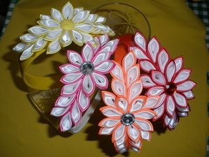 Цветы в технике канзаши