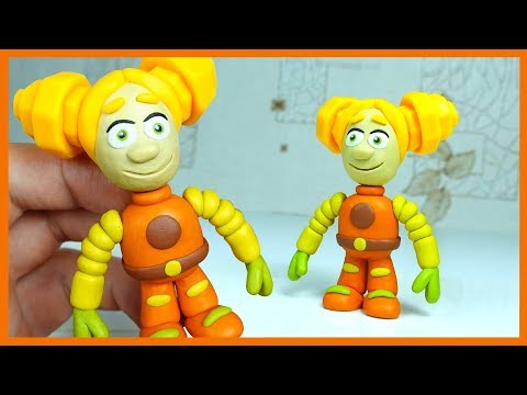 Лепим Фиксика Шпулю из пластилина. Plasticine. Фиксики.