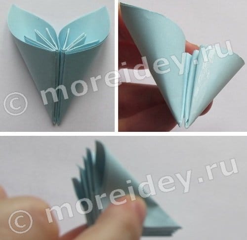 оригами цветы из бумаги поэтапно