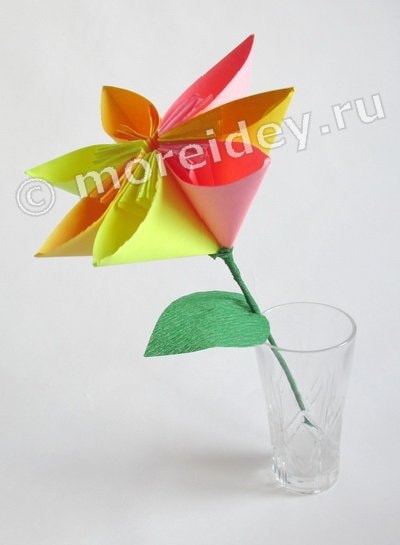оригами цветы для начинающих