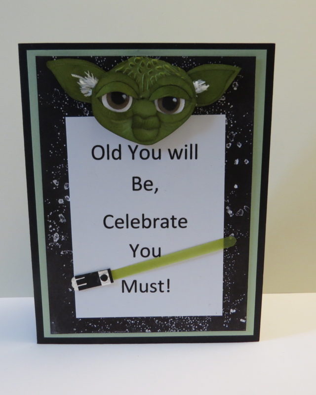 star wars DIY birthday card