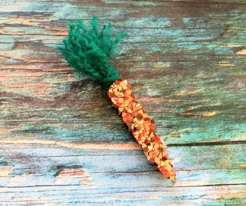 Glitter Carrot for Easter