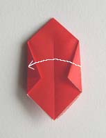 Origami Rose flower photo diagrams 6