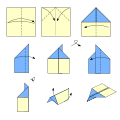 Origami airplane.svg