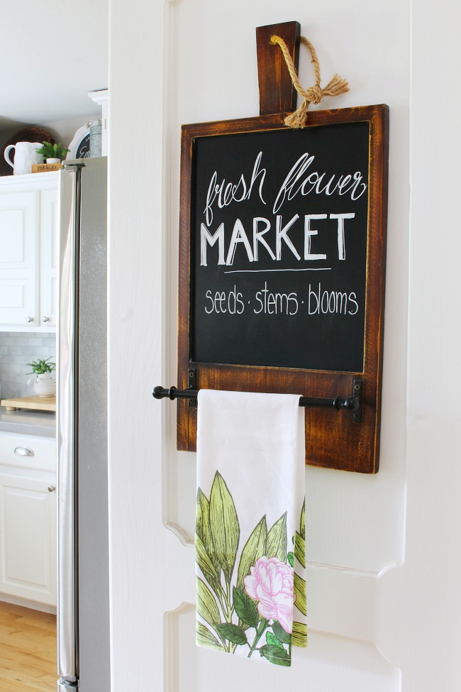 Fresh Flower Market Summer Chalkboard Art