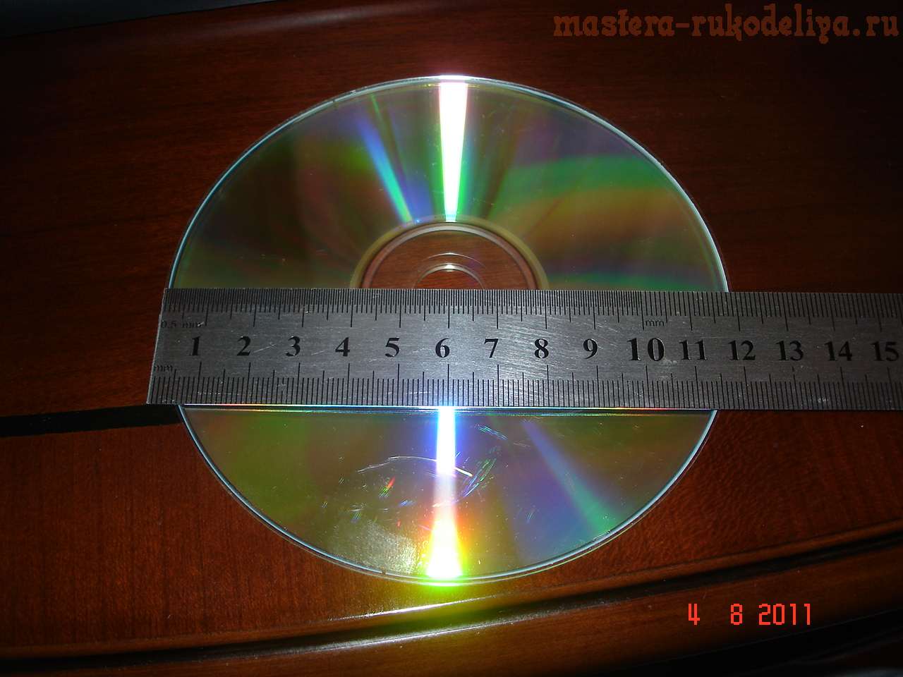 Изонить: Как вышить изонить на CD-диске. Схема 2