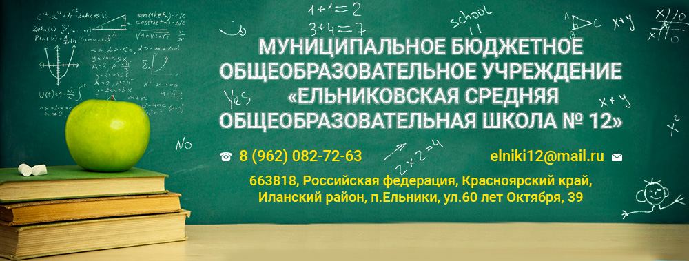 Муниципальное бюджетное общеобразовательное учреждение  «Ельниковская средняя общеобразовательная школа № 12»